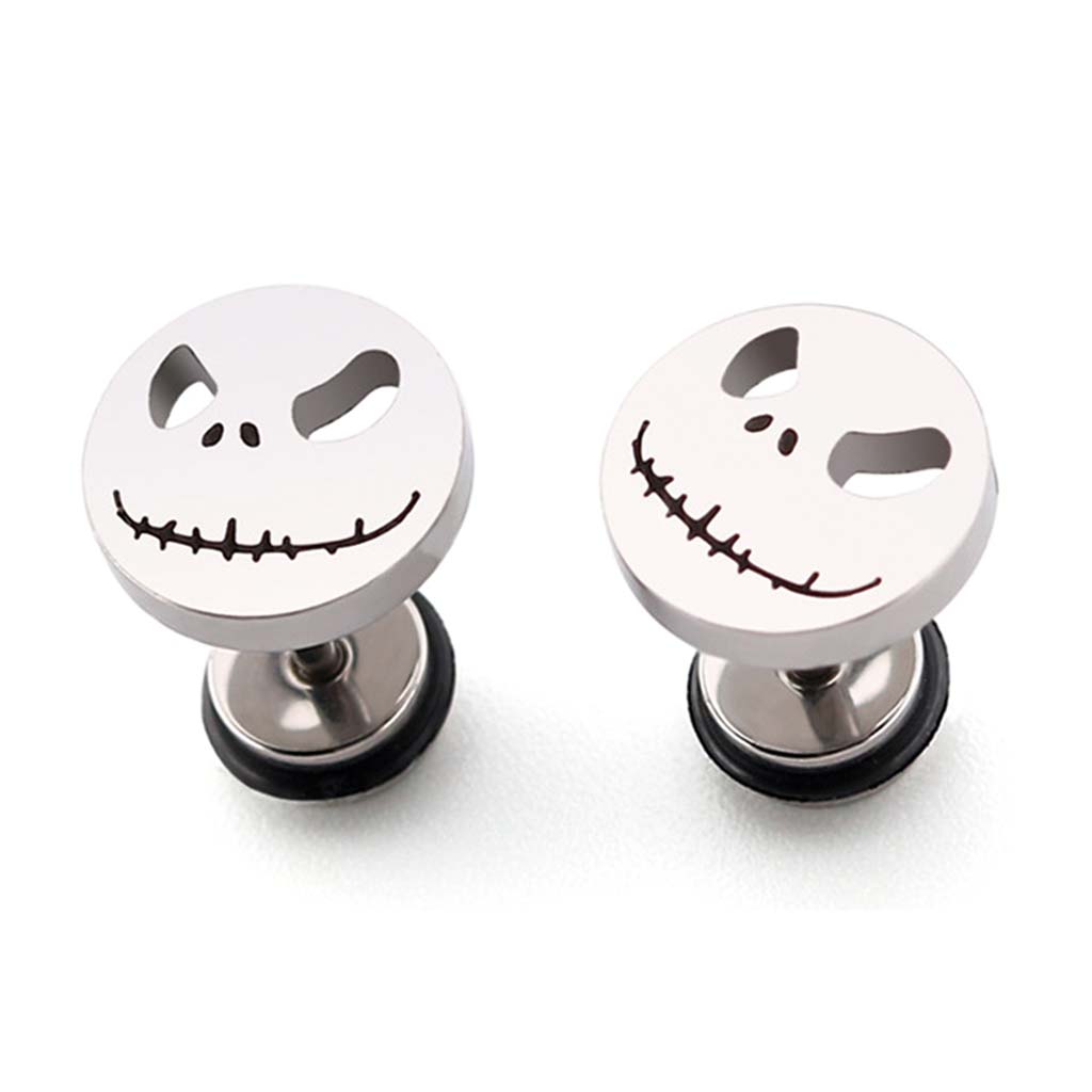 Aros de Acero Aros Mujer Plata Aros Hombre Piercing Calavera