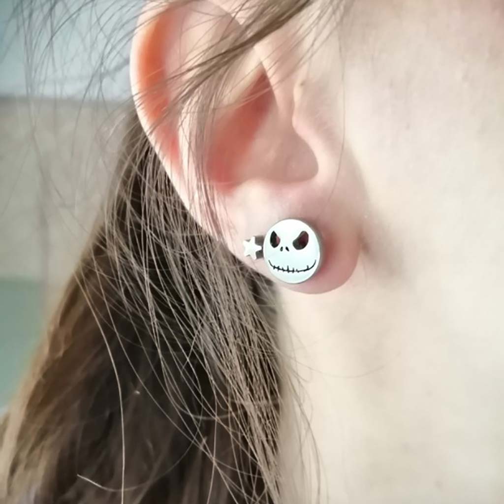 Aros de Acero Aros Mujer Plata Aros Hombre Piercing Calavera