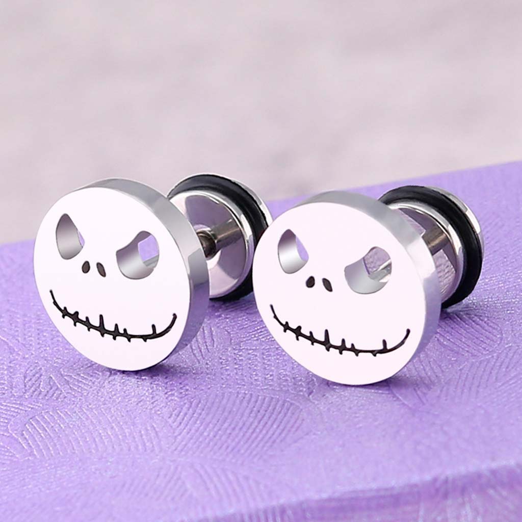 Aros de Acero Aros Mujer Plata Aros Hombre Piercing Calavera