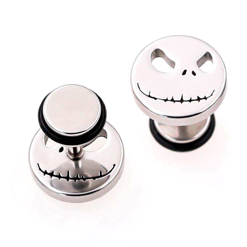 Aros de Acero Aros Mujer Plata Aros Hombre Piercing Calavera