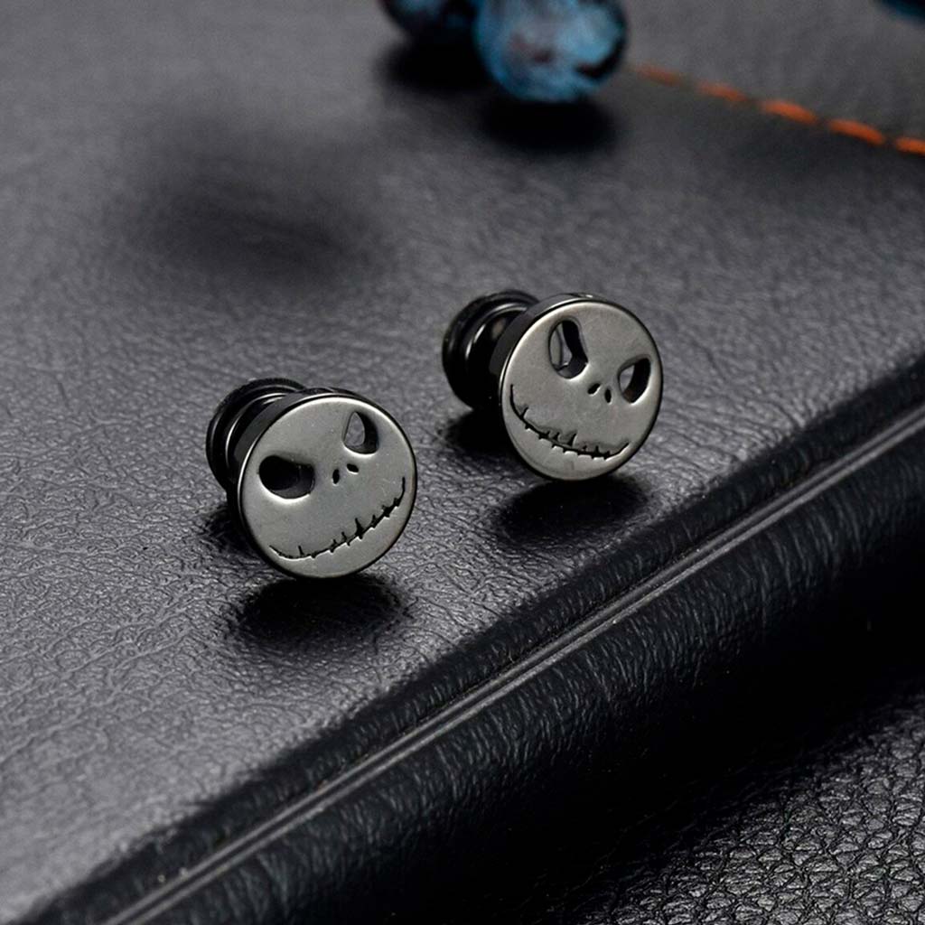 Aros de Acero Mujer Plata Aros Hombre Aros Negros Calavera