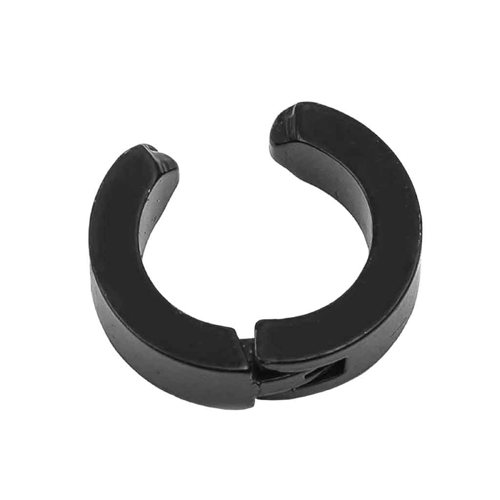 Set Aros Falsos a Presión Acero Negros