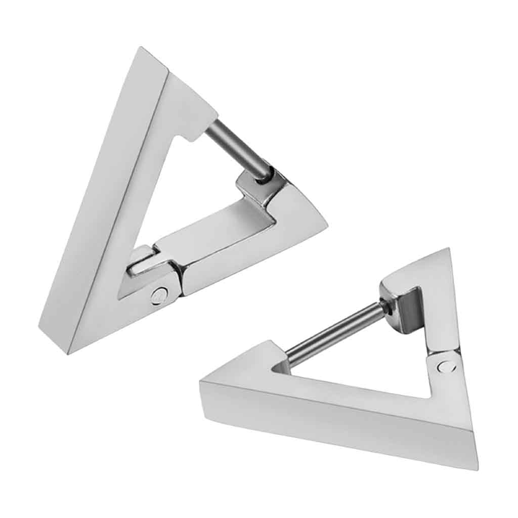 Aros Punk De Acero Plateado Diseños Modernos 2019