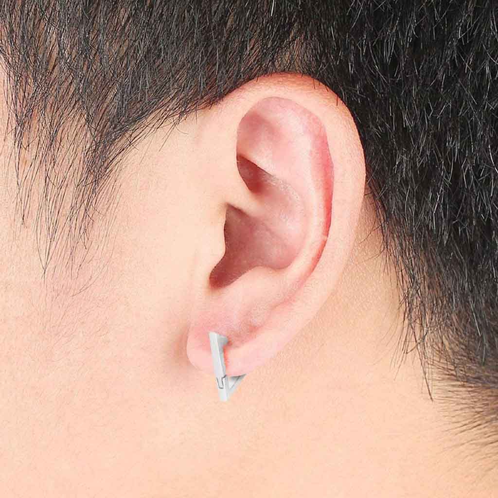 Aros Punk De Acero Plateado Diseños Modernos 2019