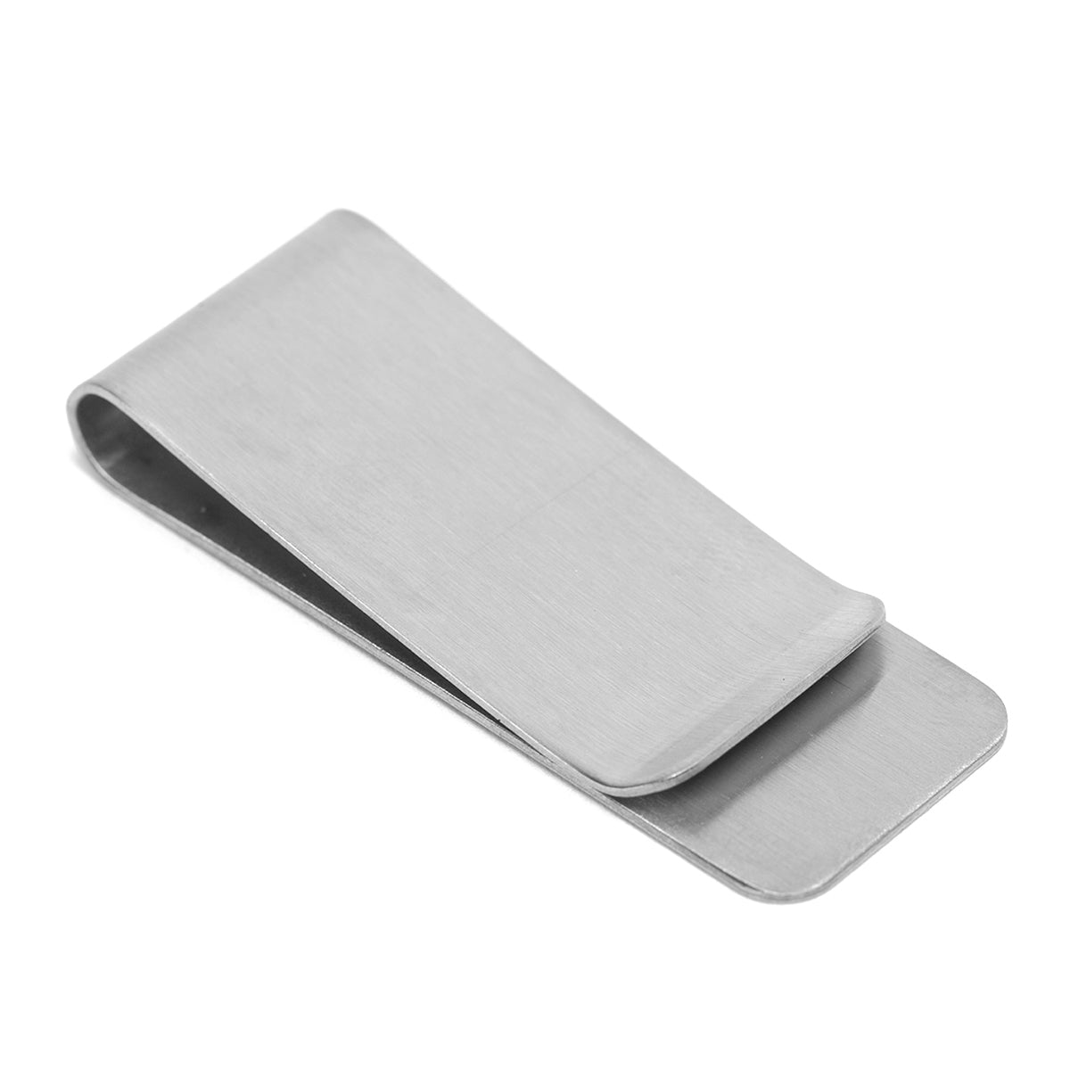 Pack Tarjetero Doble Cara Azul y Clip para Billetes Plateado