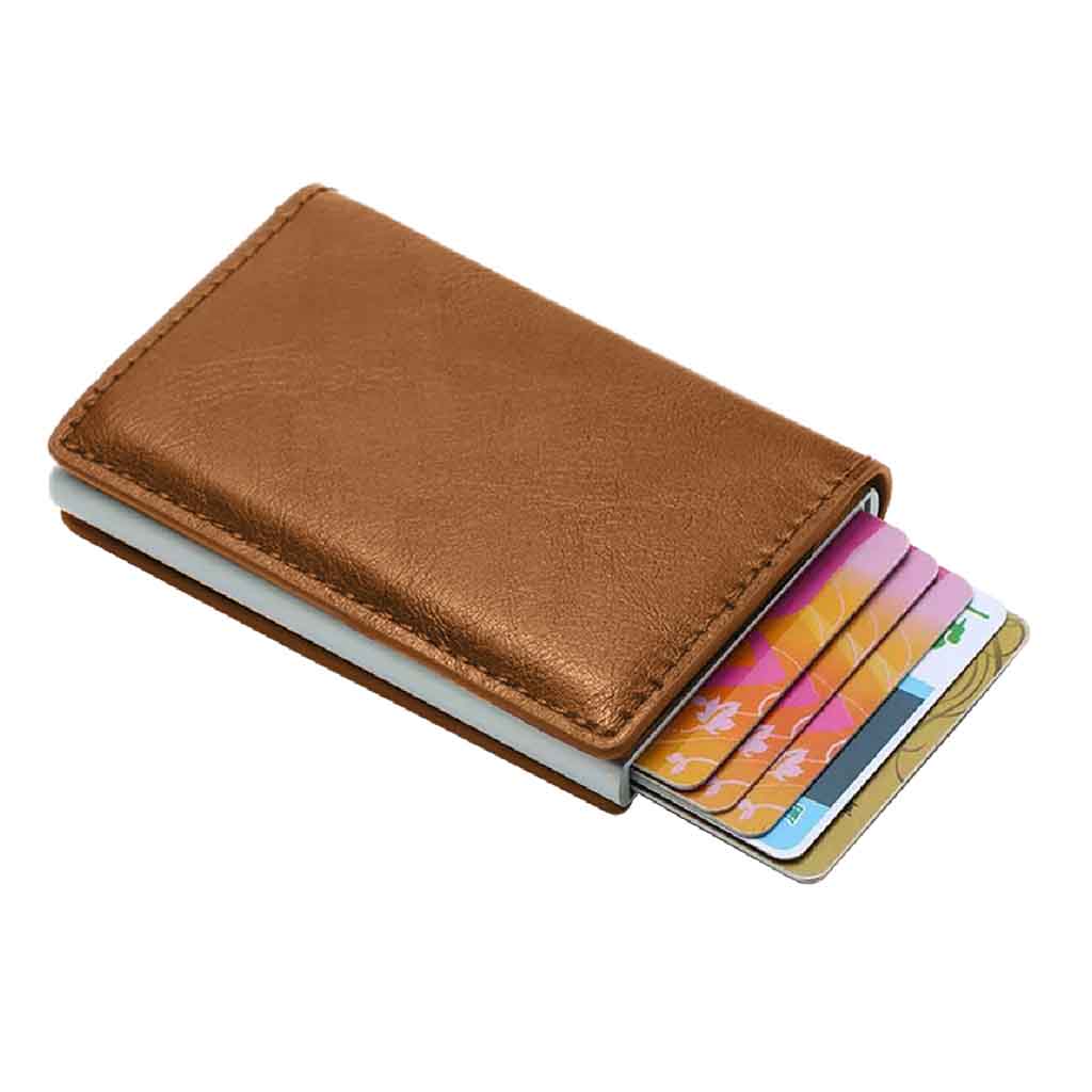 Billetera Tarjetero Sistema Anticlonación RFID Magnético
