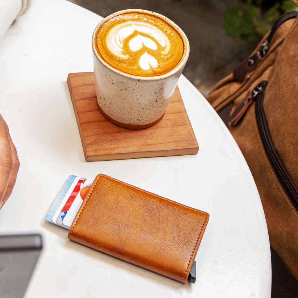 Billetera Tarjetero Sistema Anticlonación RFID Magnético