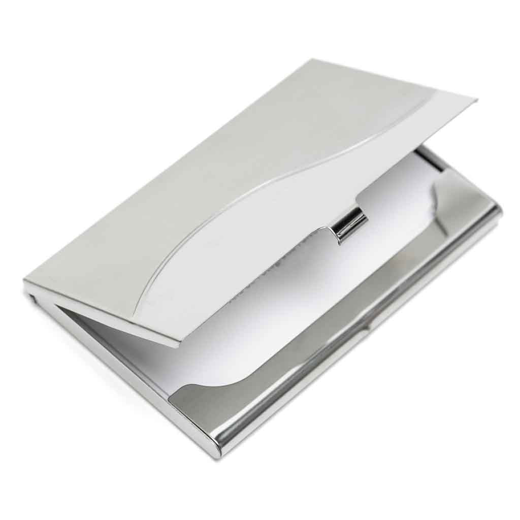 Porta Tarjetas de Visita Tarjetero Tarjetas Bancarias Acero