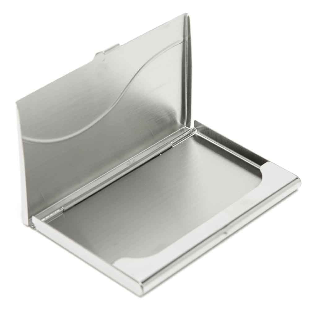 Porta Tarjetas de Visita Tarjetero Tarjetas Bancarias Acero
