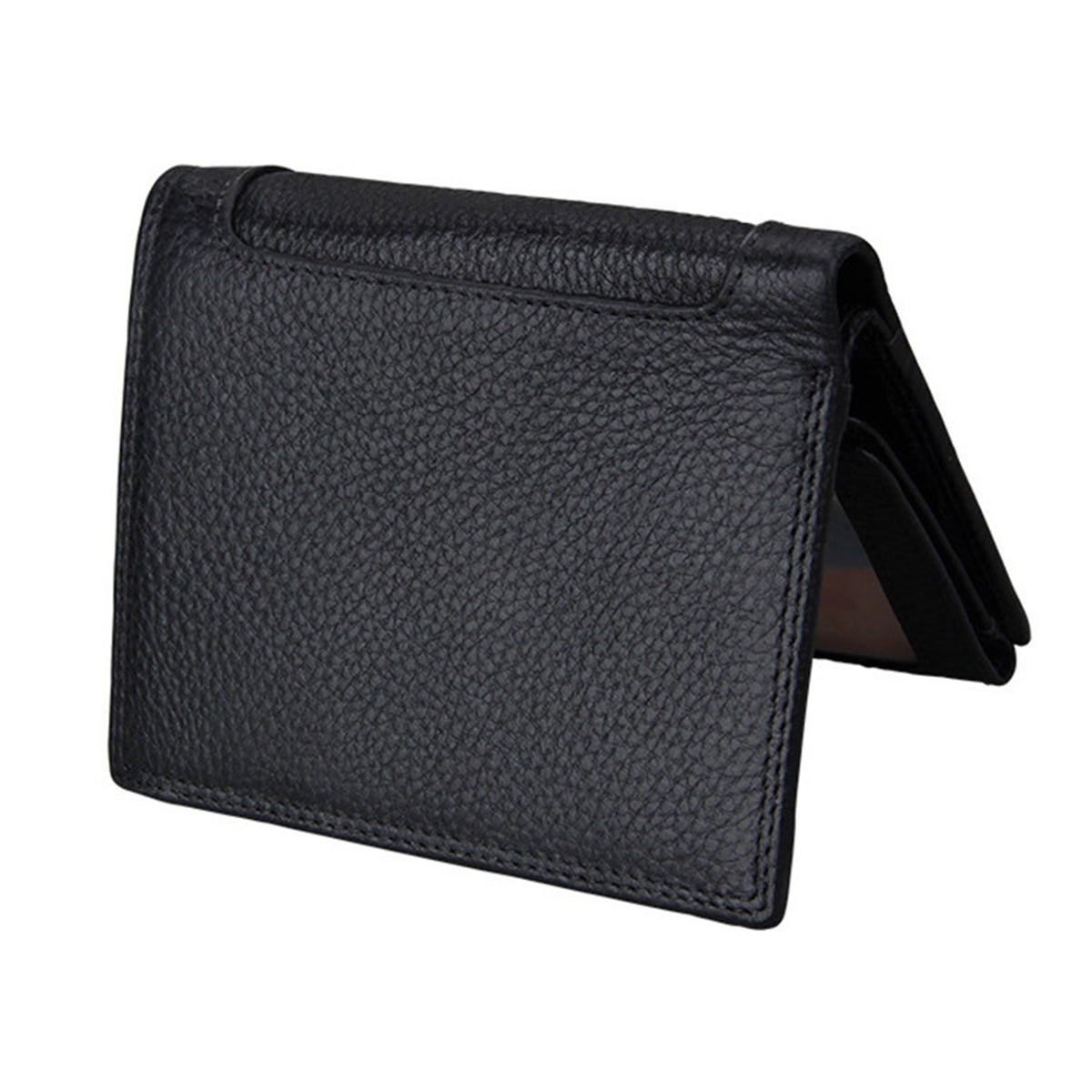 Billeteras Hombre Cuero Monedero Negra