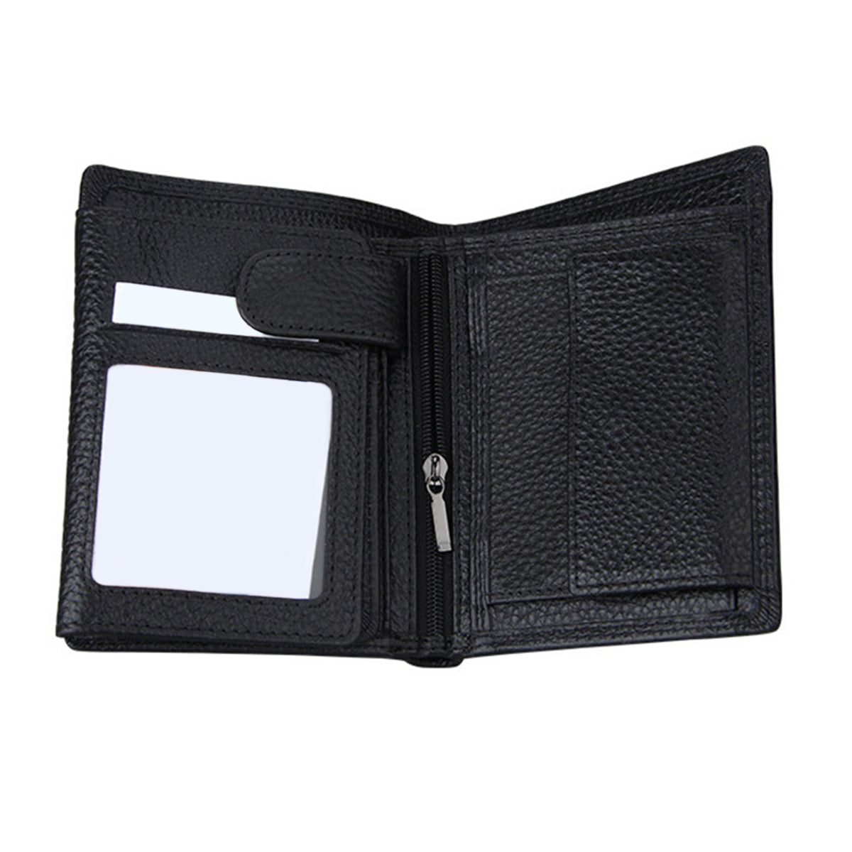 Billeteras Hombre Cuero Monedero Negra