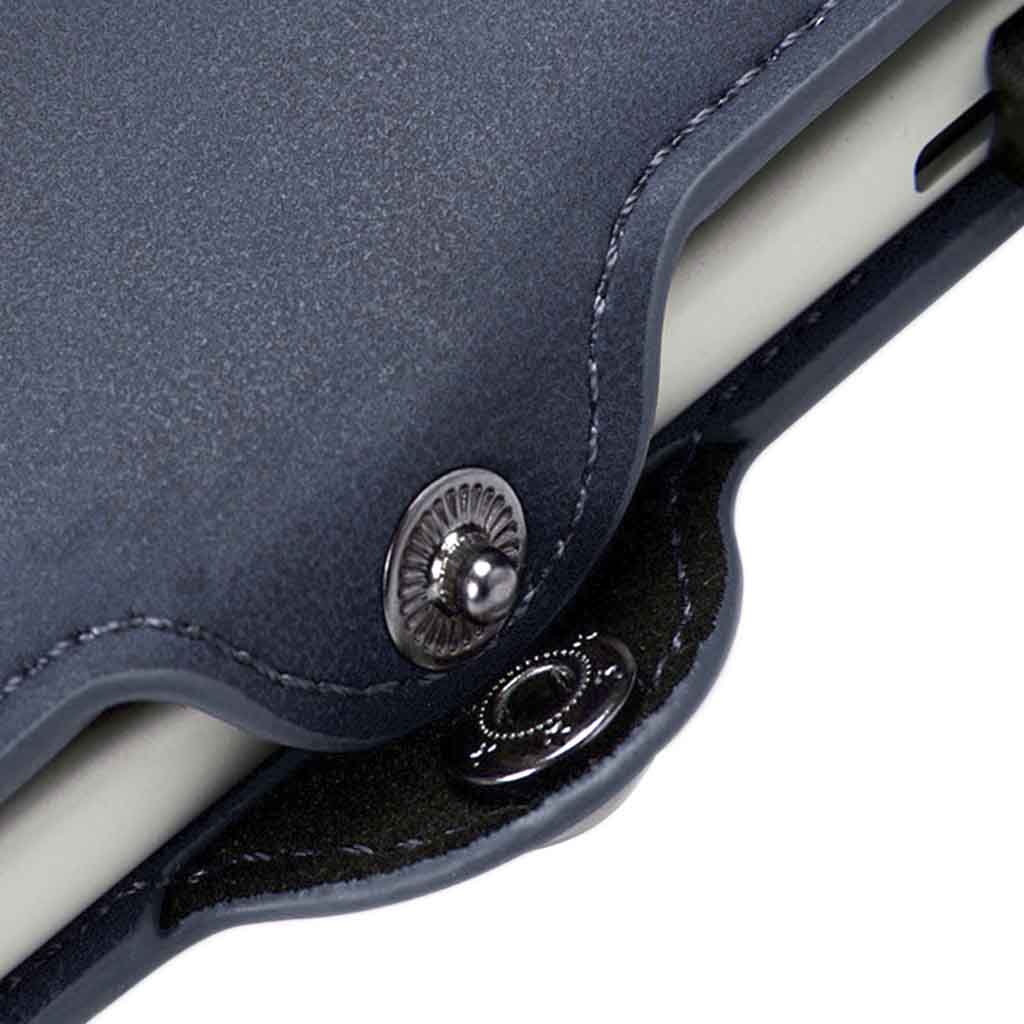 Tarjetero RIFD de Cuero Azul Billetera Hombre Mujer