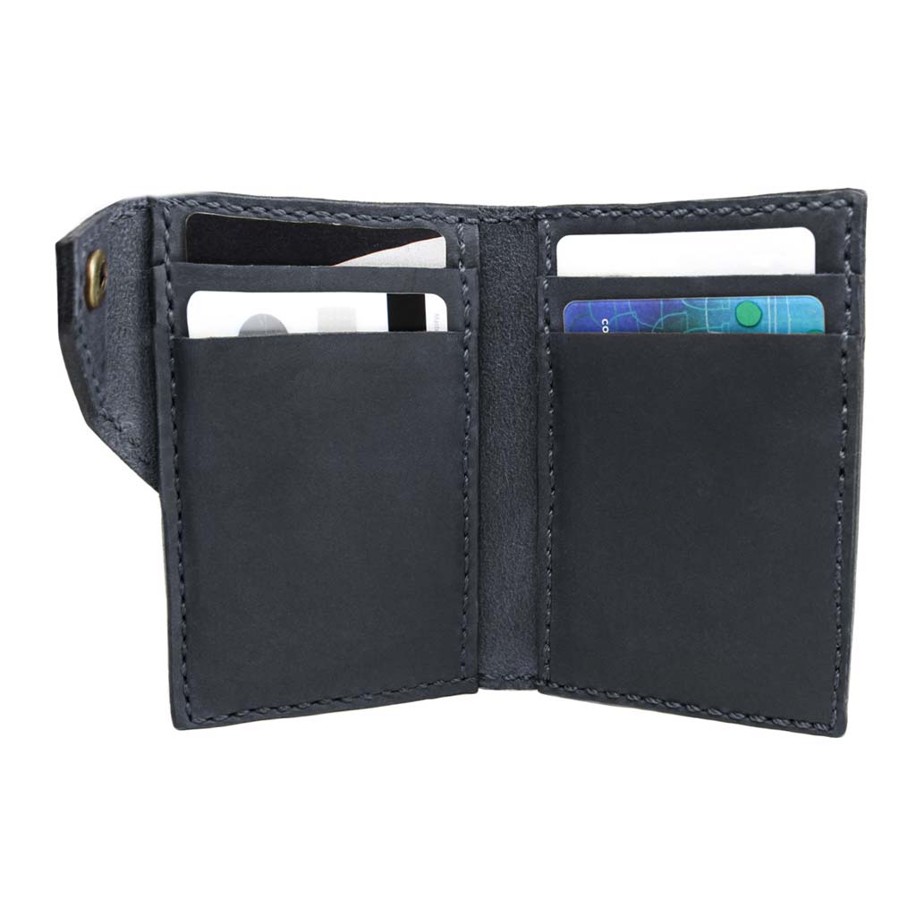 Tarjetero Mujer Tarjetero Hombre Porta Tarjetas Cuero Negro