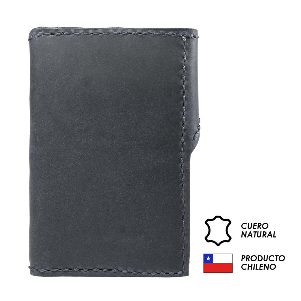 Tarjetero Mujer Tarjetero Hombre Porta Tarjetas Cuero Negro
