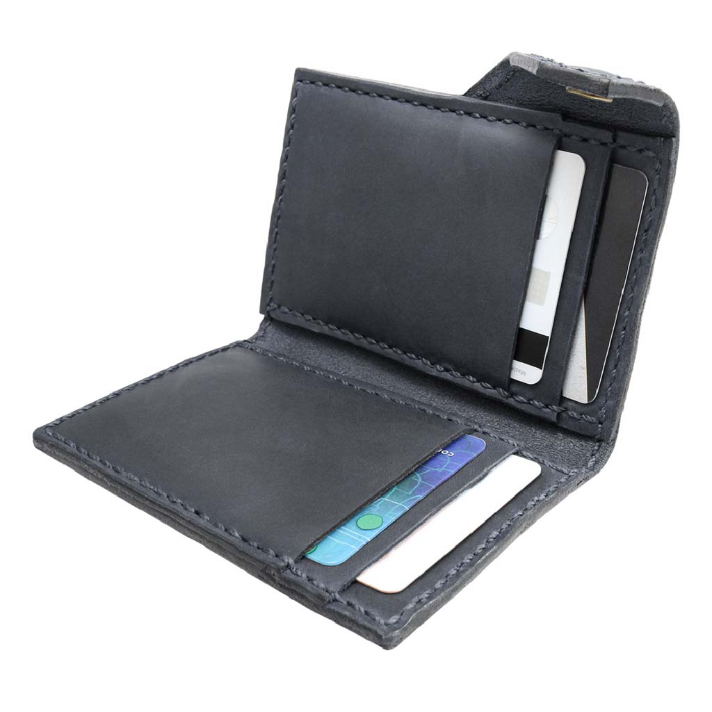 Tarjetero Mujer Tarjetero Hombre Porta Tarjetas Cuero Negro