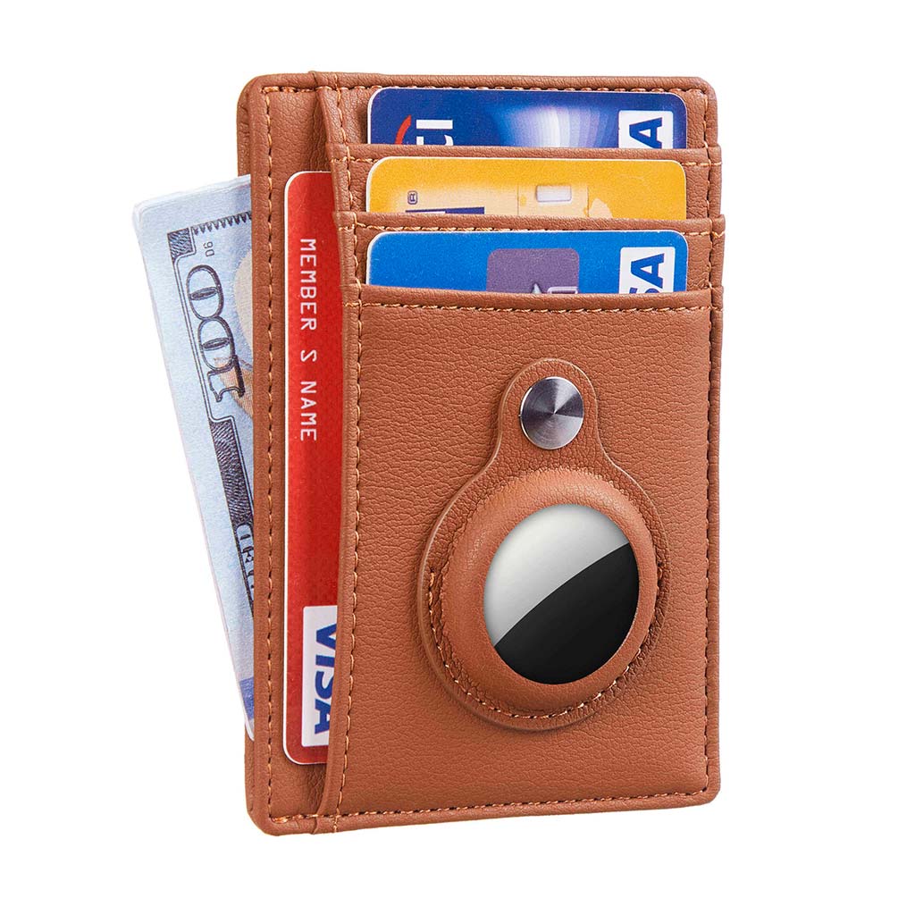 Tarjetero Mujer Billetera Cuero Hombre Porta Tarjetas AirTag