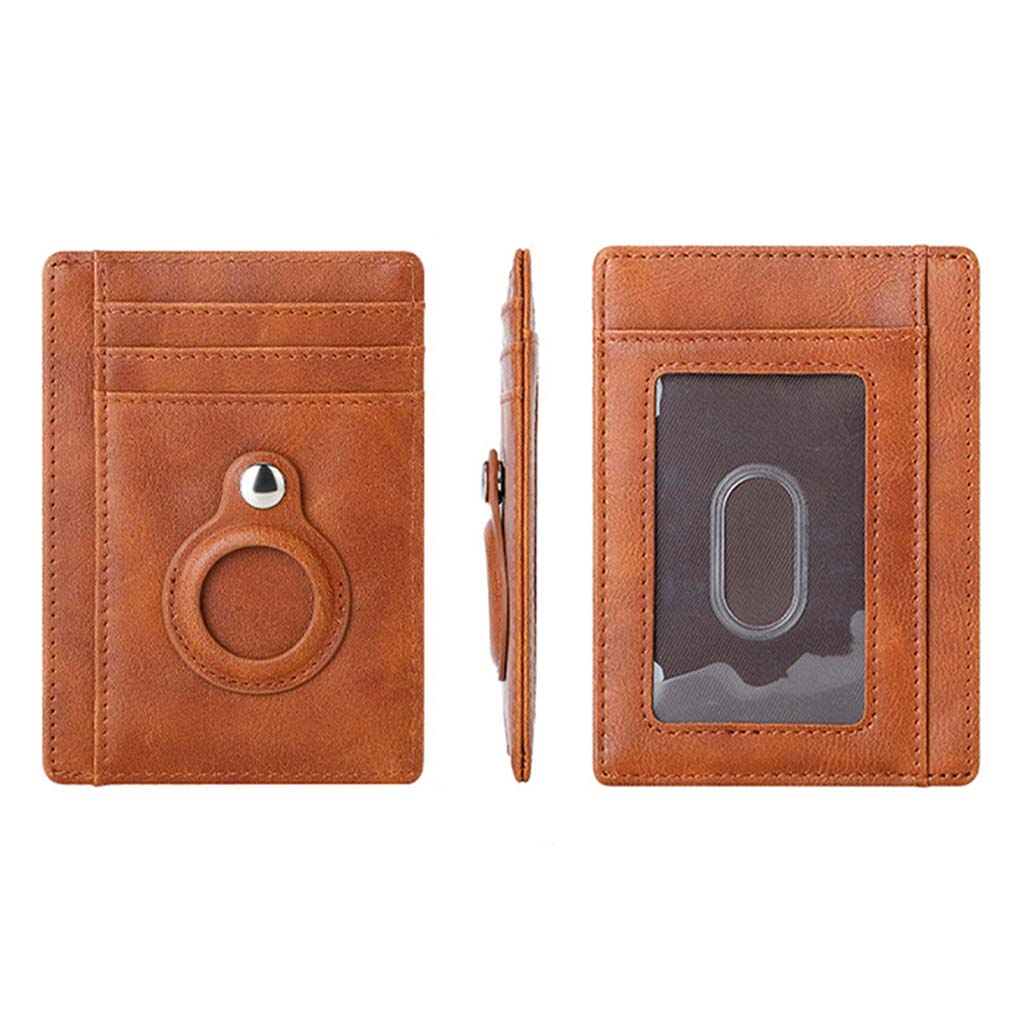 Tarjetero Mujer Billetera Cuero Hombre Porta Tarjetas AirTag