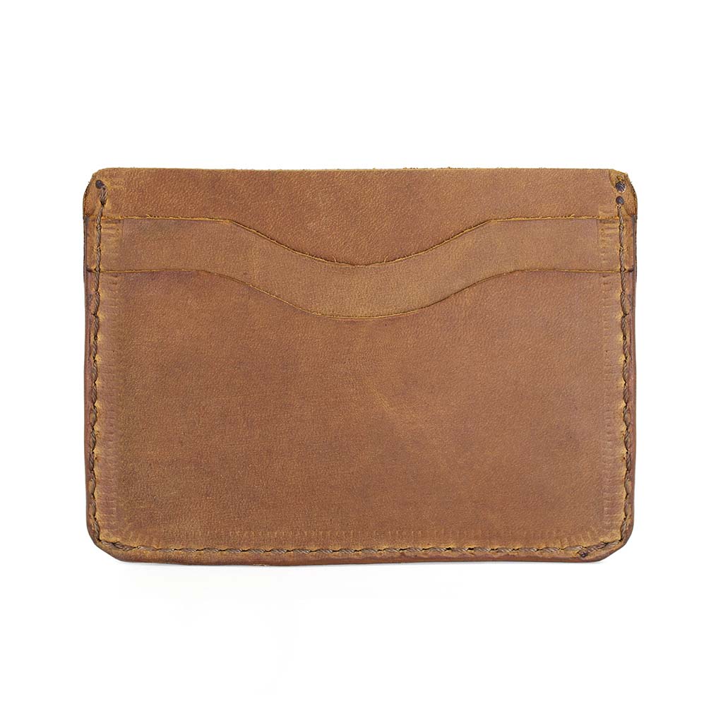 Tarjetero Porta Tarjeta Billetera Hombre Cuero Café