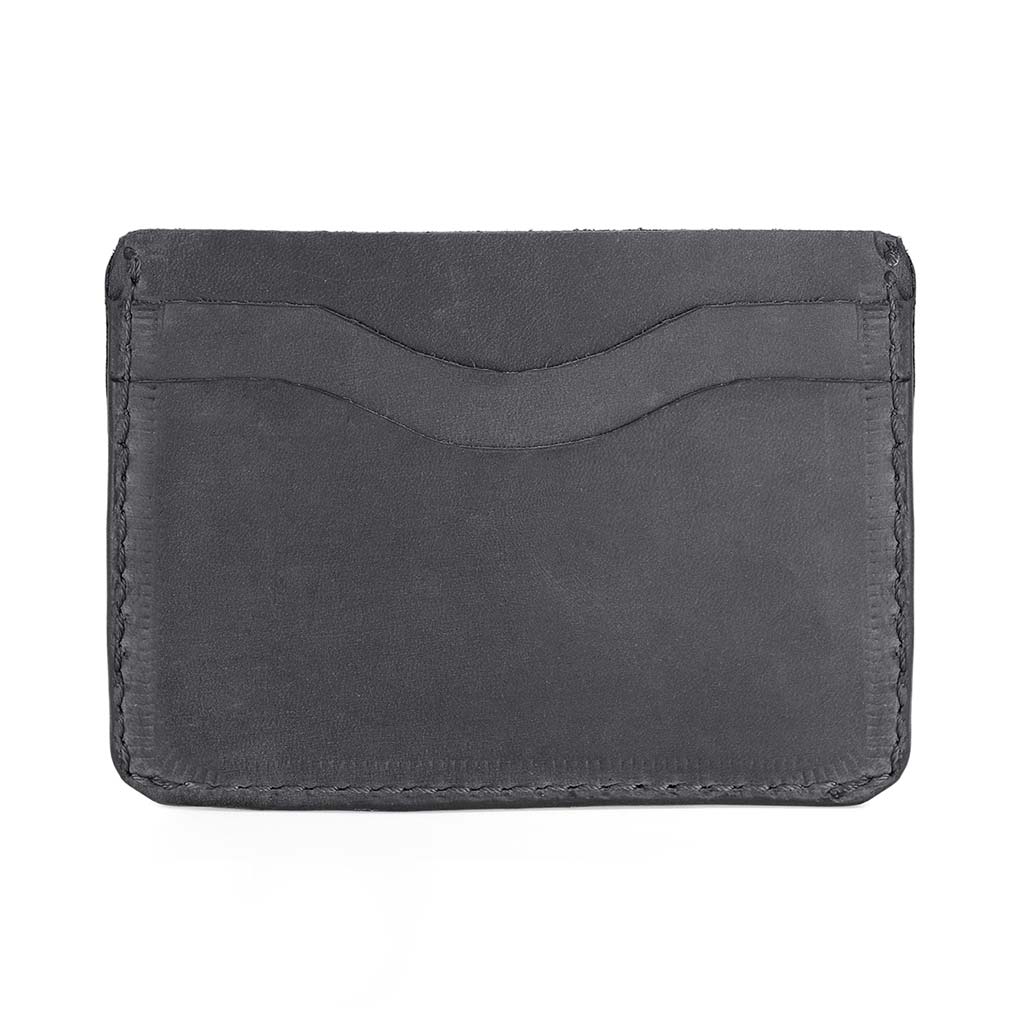Tarjetero Hombre Porta Tarjetas Billetera Mujer Cuero Negro