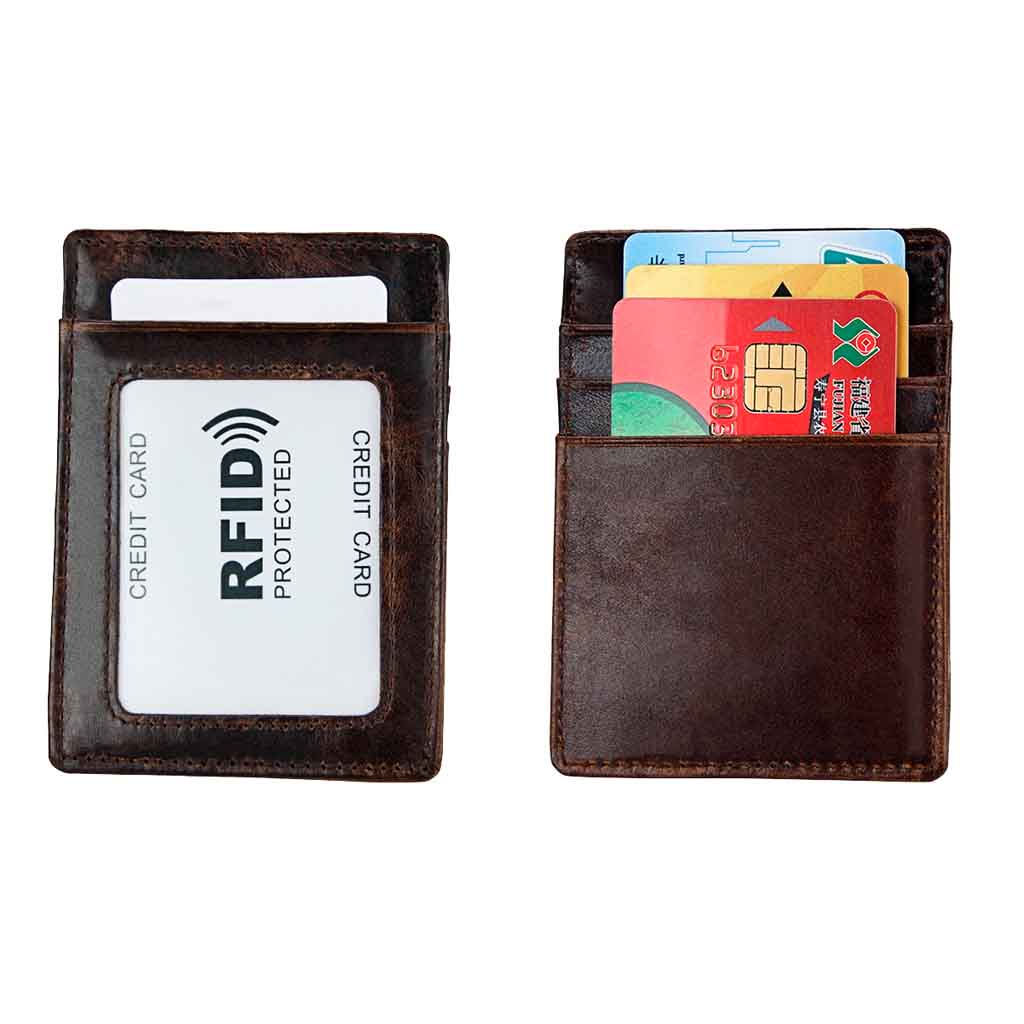 Billetera Hombre de Cuero Tarjetero Adicional