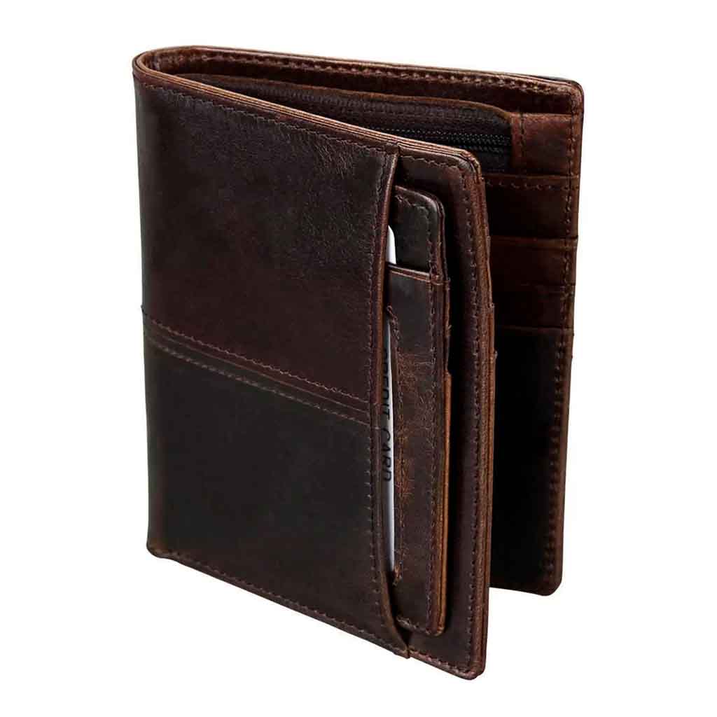 Billetera Hombre de Cuero Tarjetero Adicional