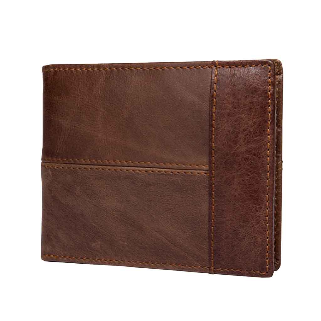 Billetera Tarjetero Hombre Cuero Rfid