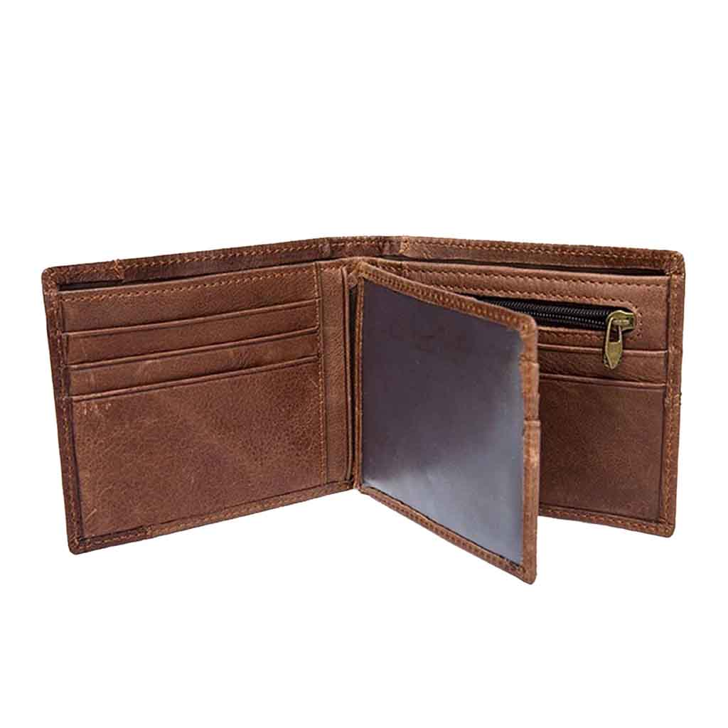 Billetera Tarjetero Hombre Cuero Rfid