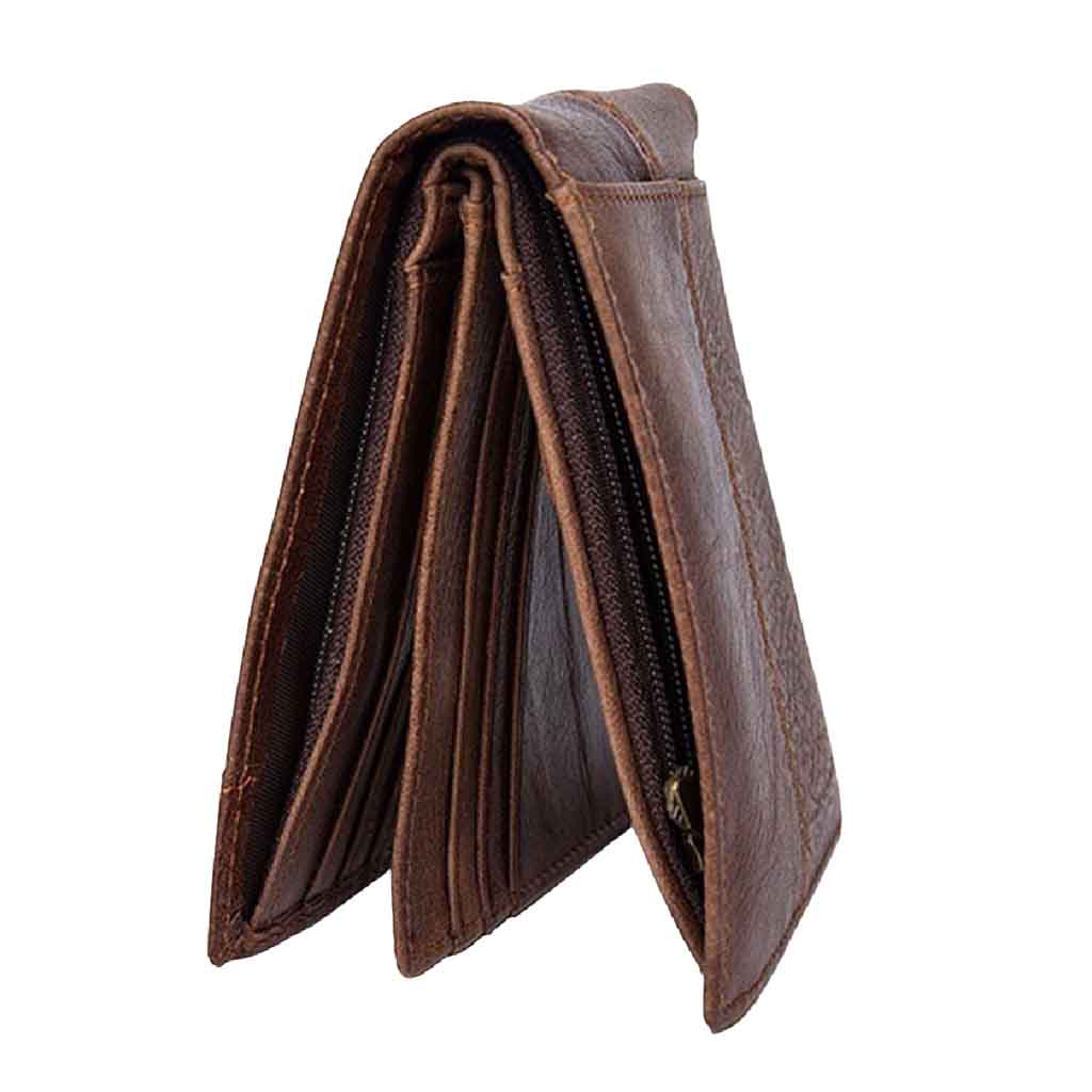 Billetera Tarjetero Hombre Cuero Rfid