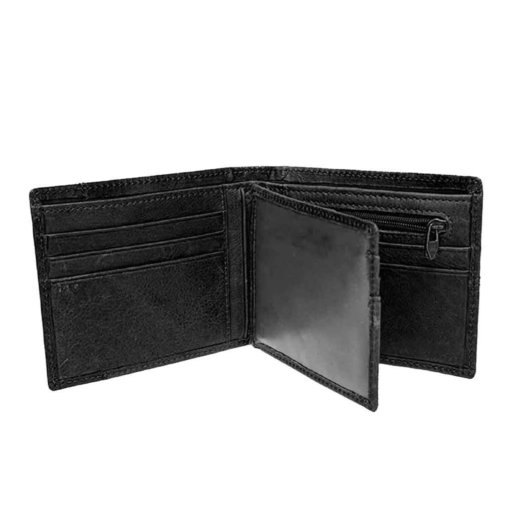 Billetera Hombre Cuero Tarjetero Rfid Tradicional