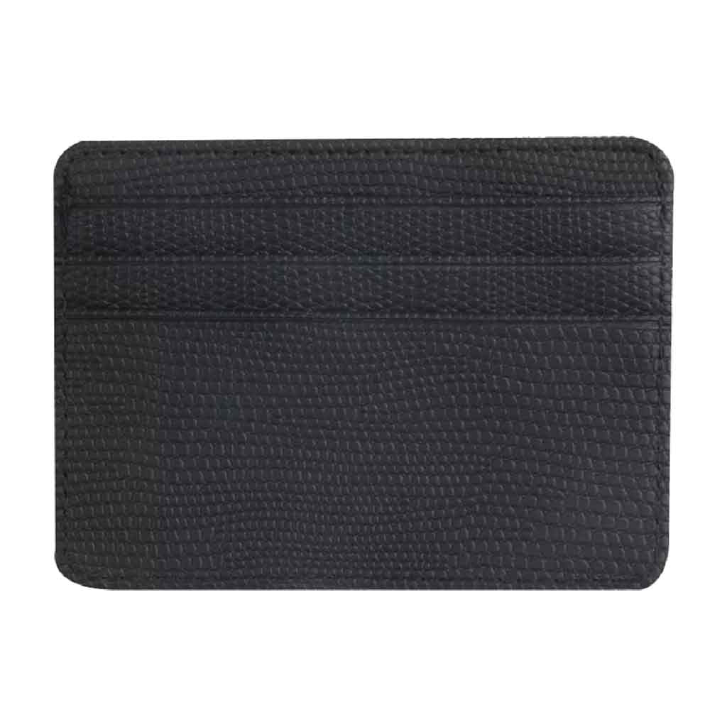 Tarjetero de Cuero PU Doble Cara Negro