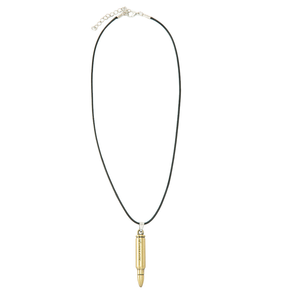 Collar Con Dije De Bala Hombre Mujer Juvenil