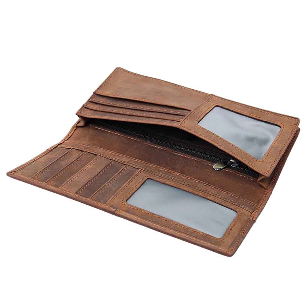 Chequera Hombre Cuero Tarjetero