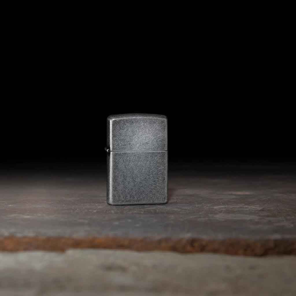Encendedor Zippo Lighter Antique Silver Plate Plata