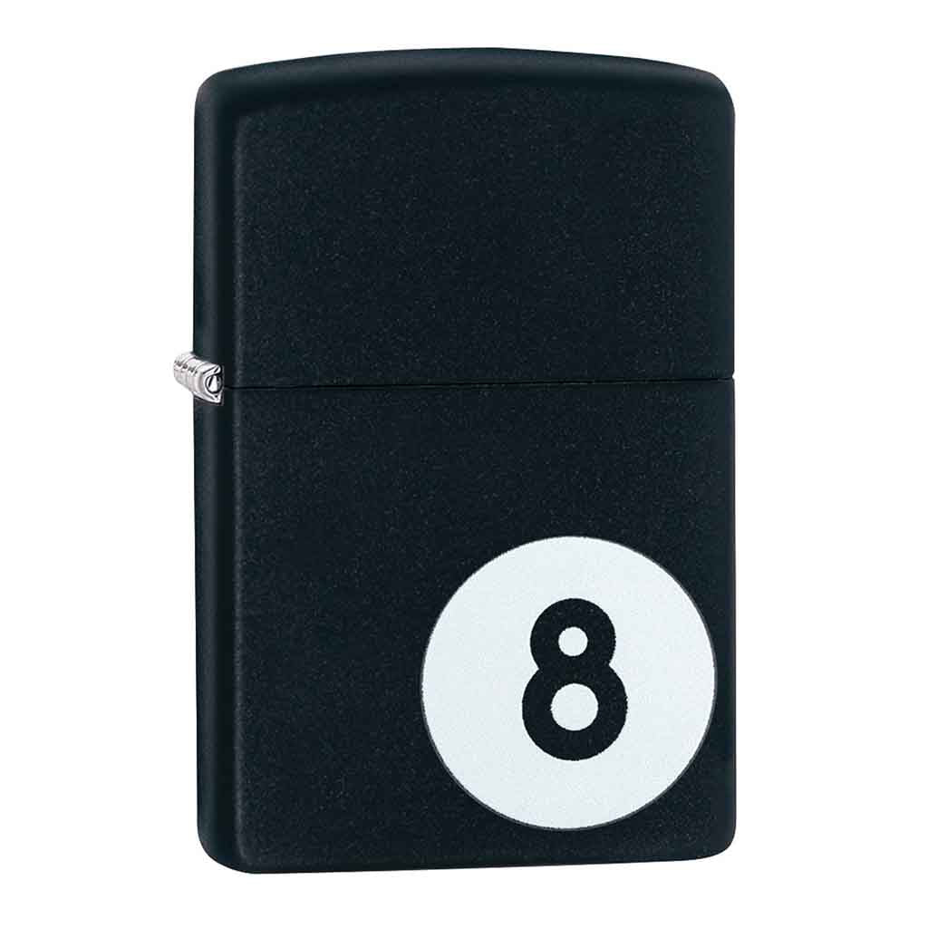 Encendedor Zippo Lighter Billiards 8-Ball Negro