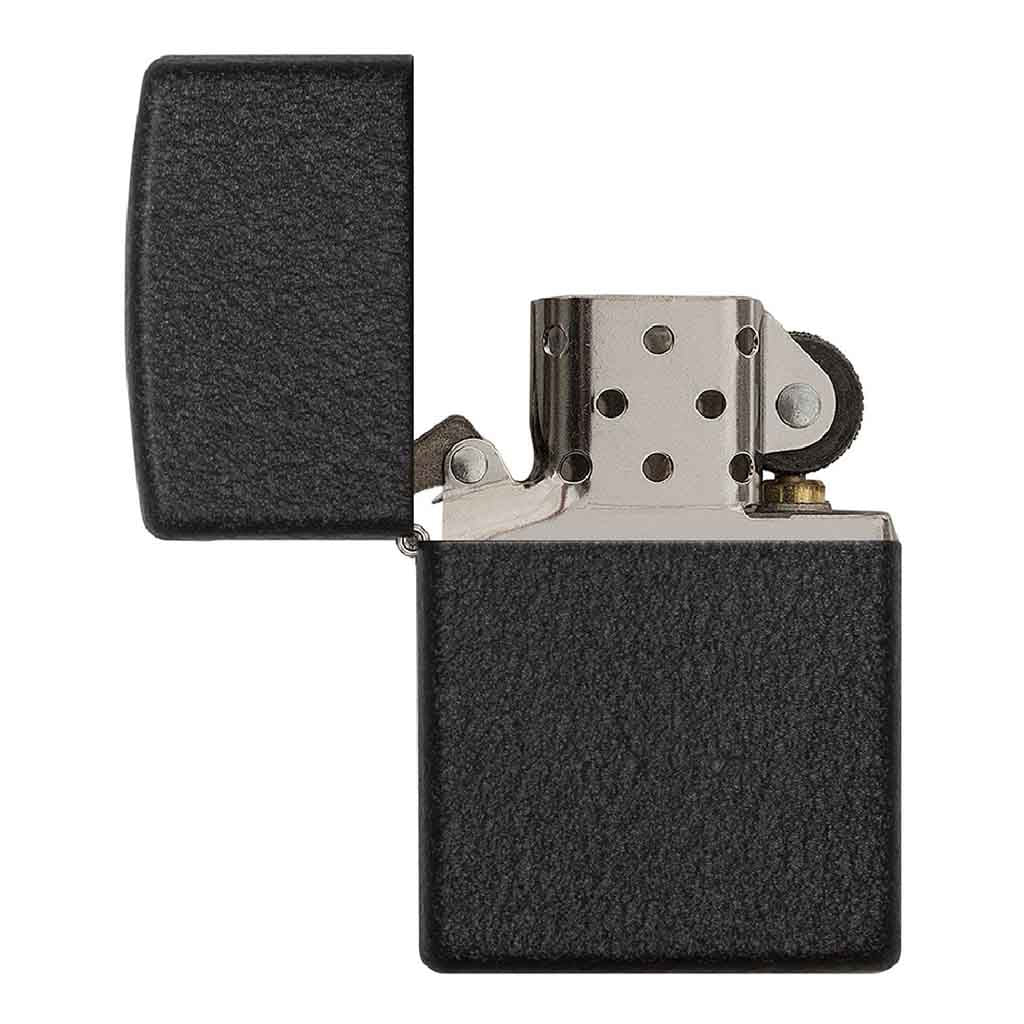 Encendedor Zippo Lighter Black Crackle Negro