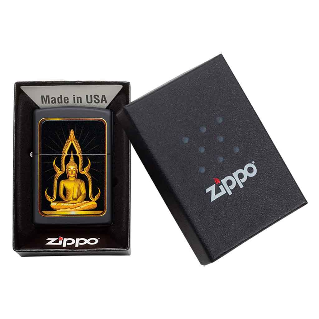 Encendedor Zippo Lighter Buddha Matte Impreso