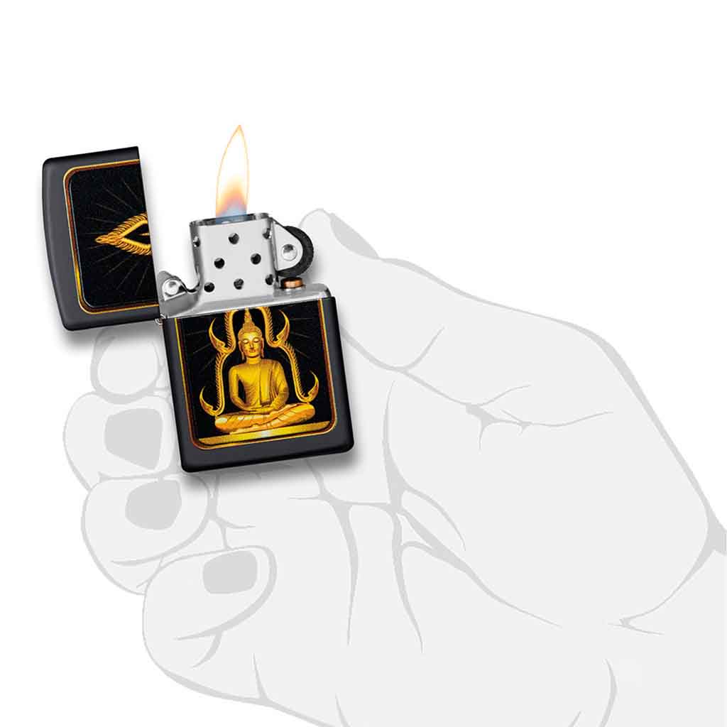 Encendedor Zippo Lighter Buddha Matte Impreso