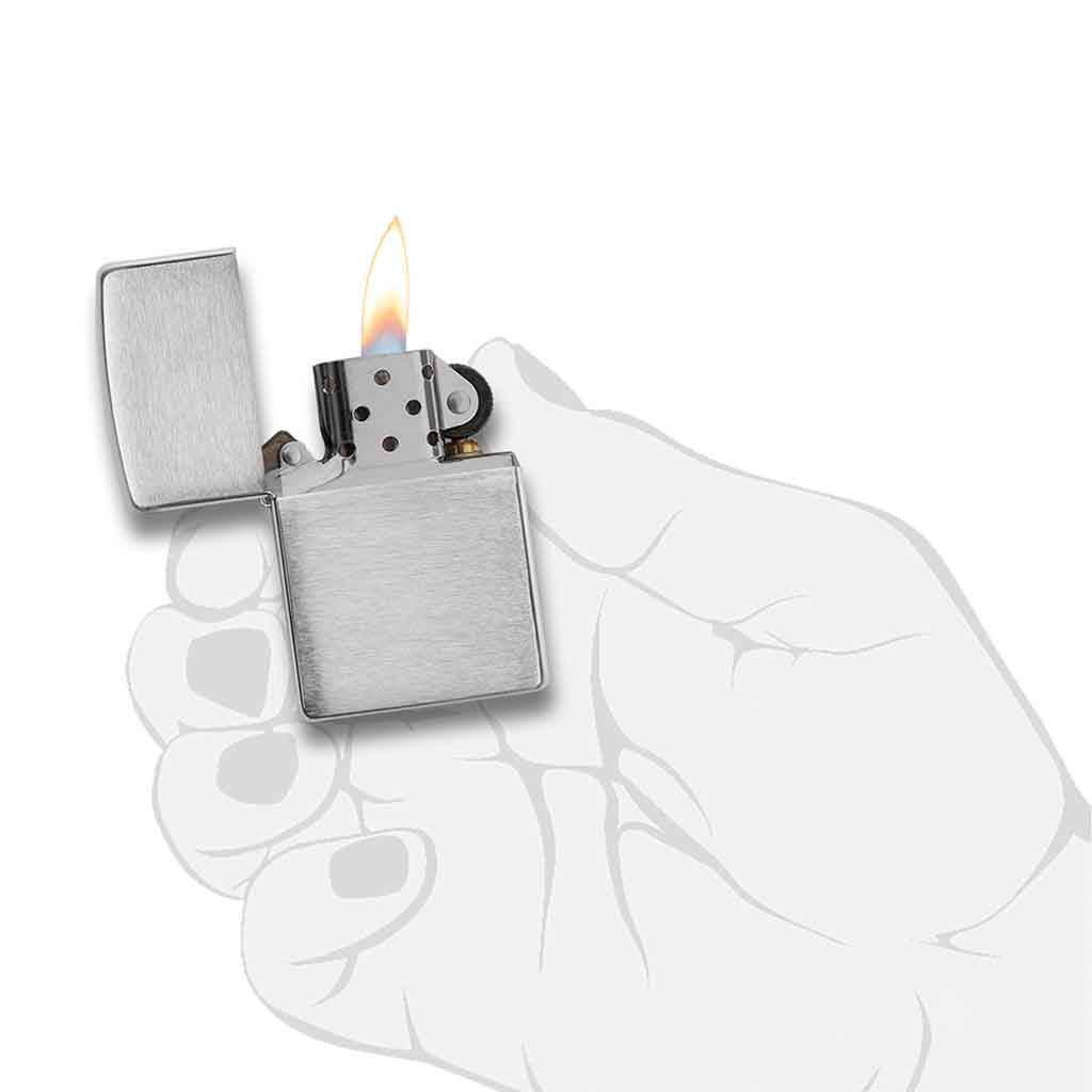 Encendedor Zippo Lighter Classic Brushed Chrome