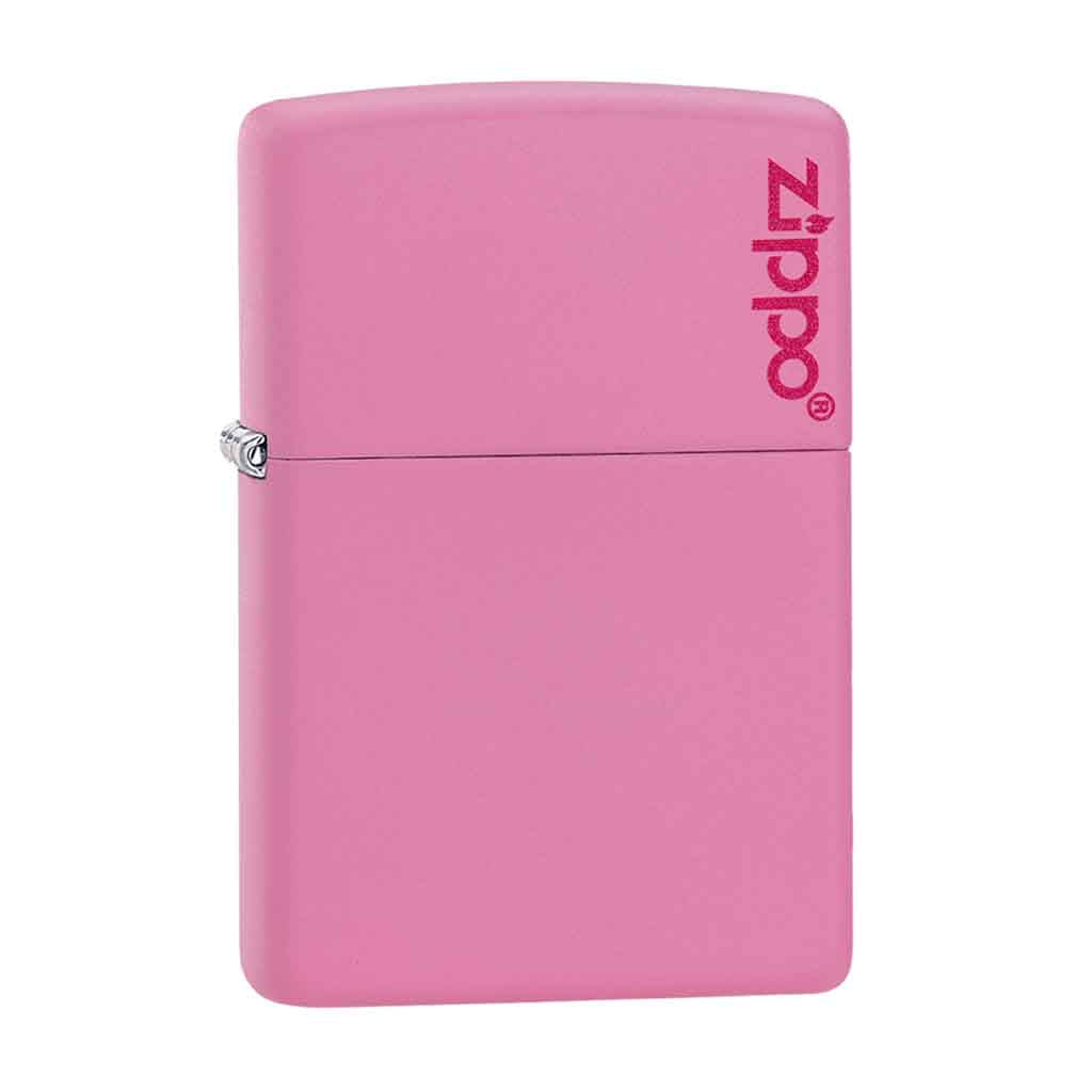 Encendedor Zippo Lighter Classic Pink Matte Logo Rosa