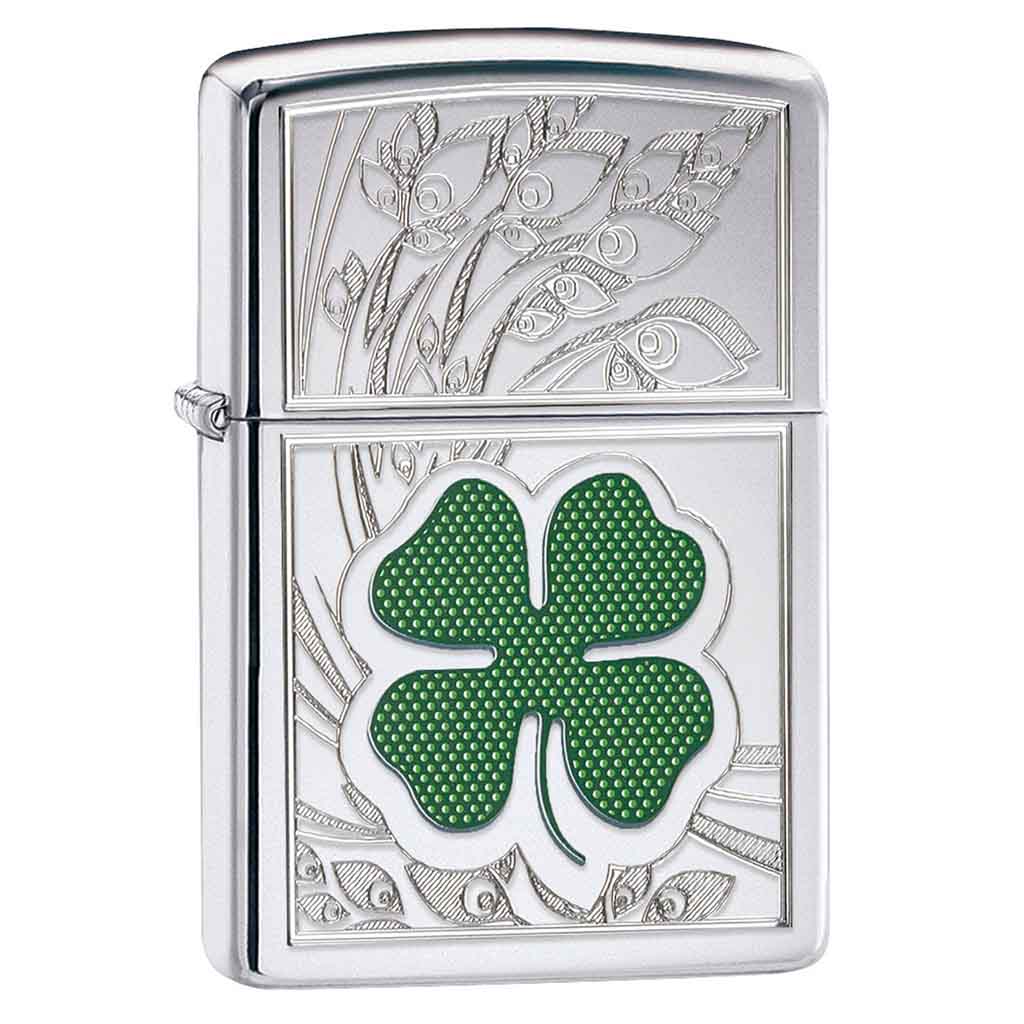 Encendedor Zippo Lighter Clover High Polish Trébol