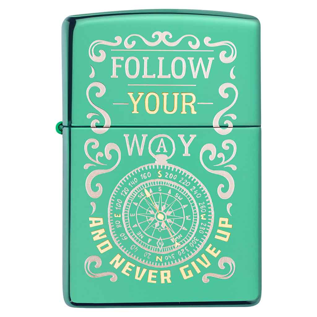 Encendedor Zippo Lighter Follow Your Way Design