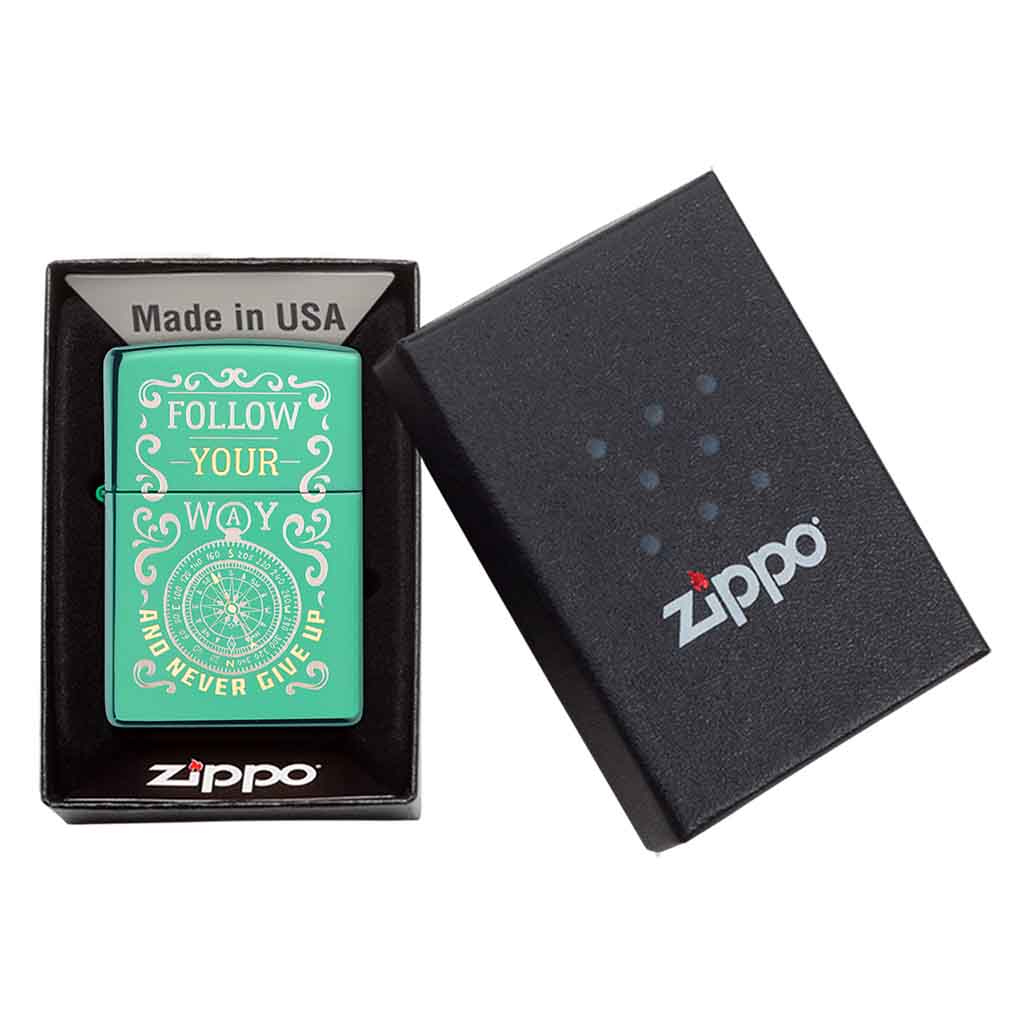 Encendedor Zippo Lighter Follow Your Way Design