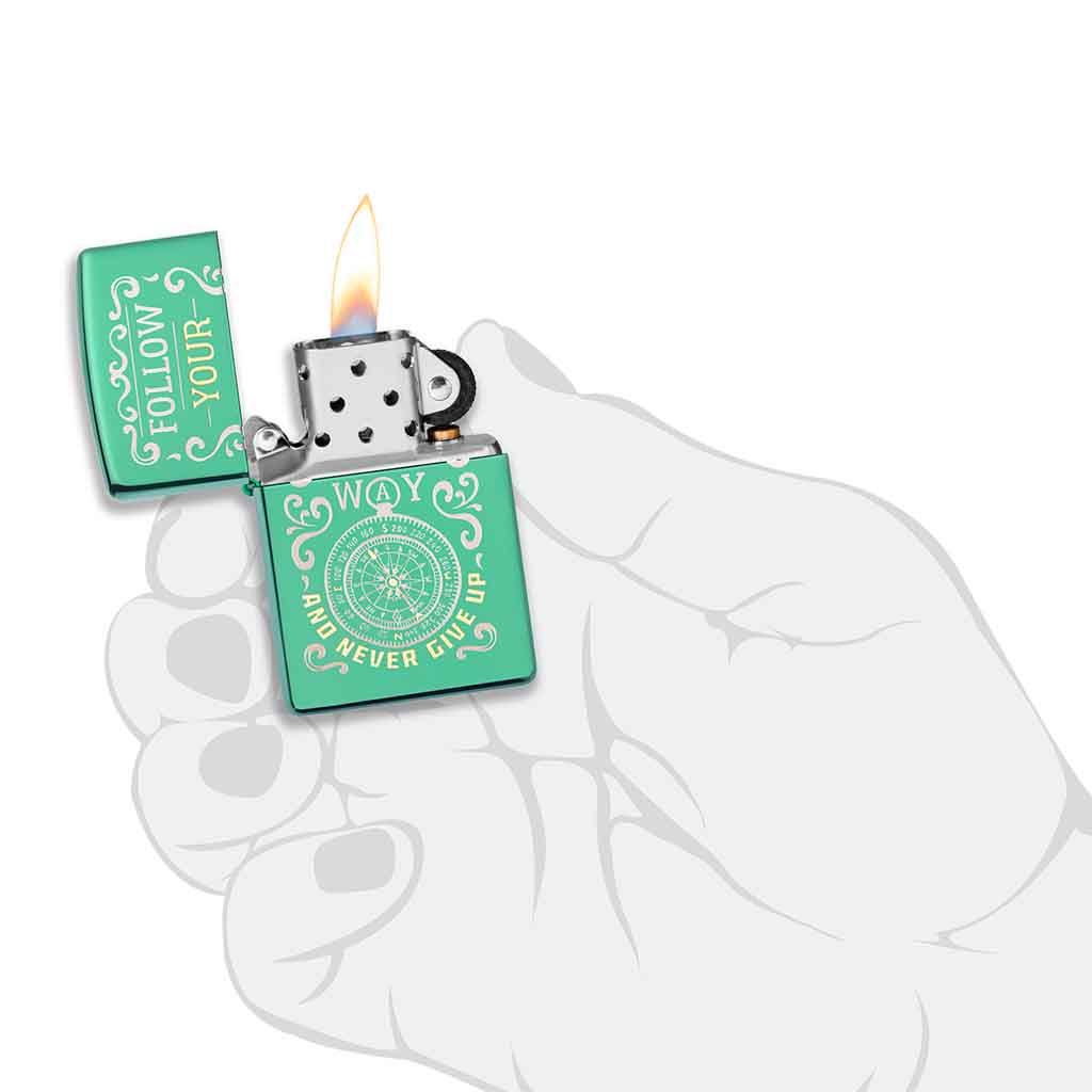 Encendedor Zippo Lighter Follow Your Way Design