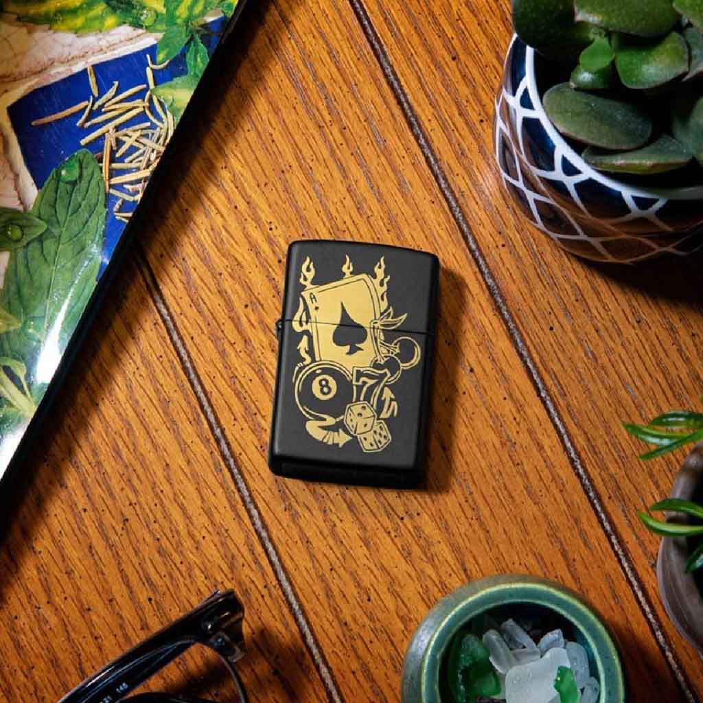 Encendedor Zippo Lighter Gambling Design