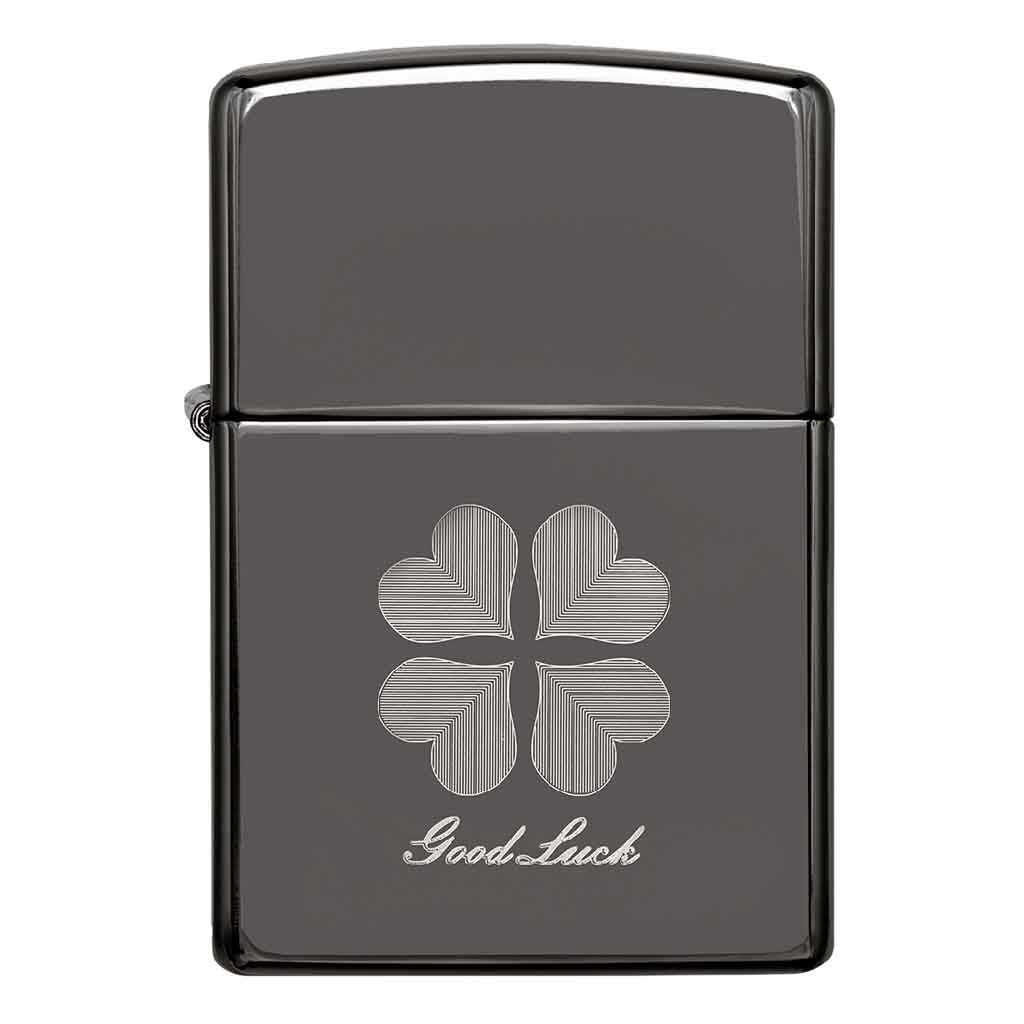 Encendedor Zippo Lighter Good Luck Design Trébol