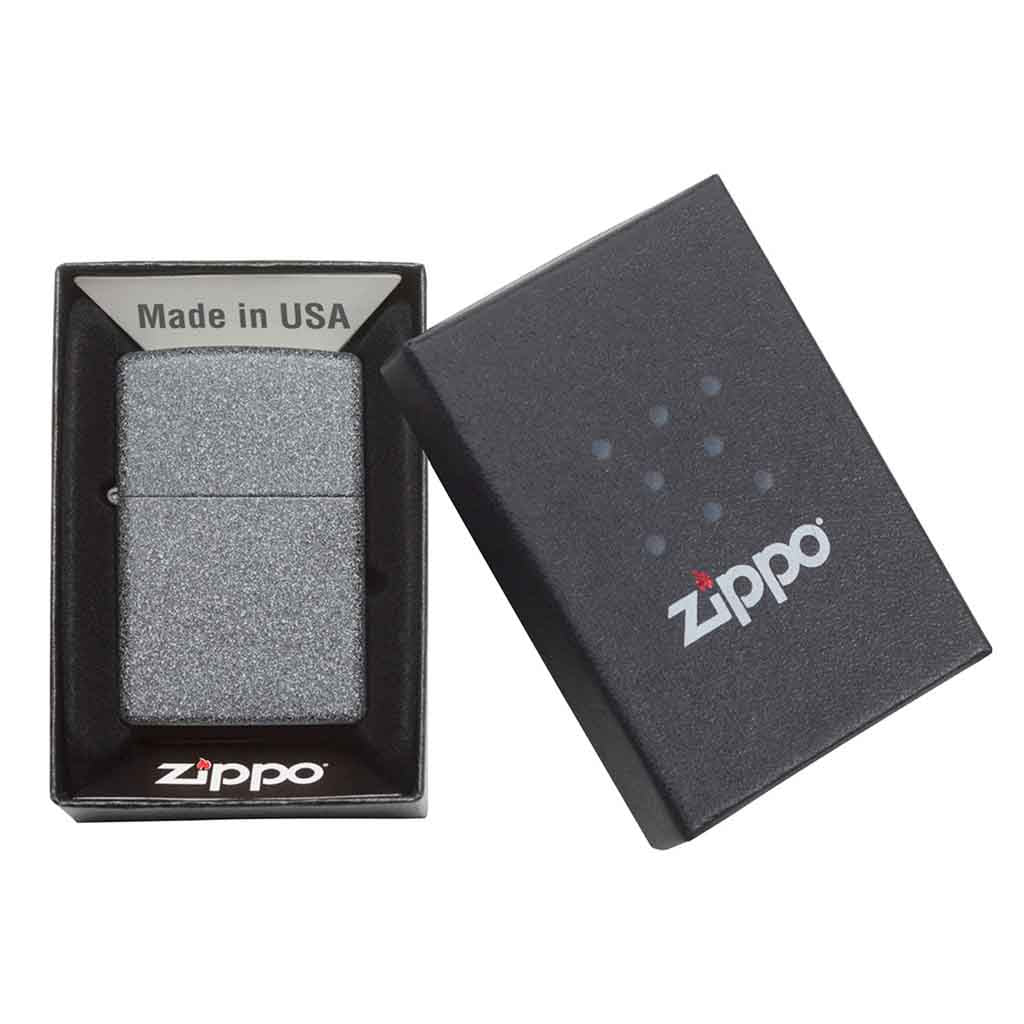 Encendedor Zippo Lighter Iron Stone Piedra Gris