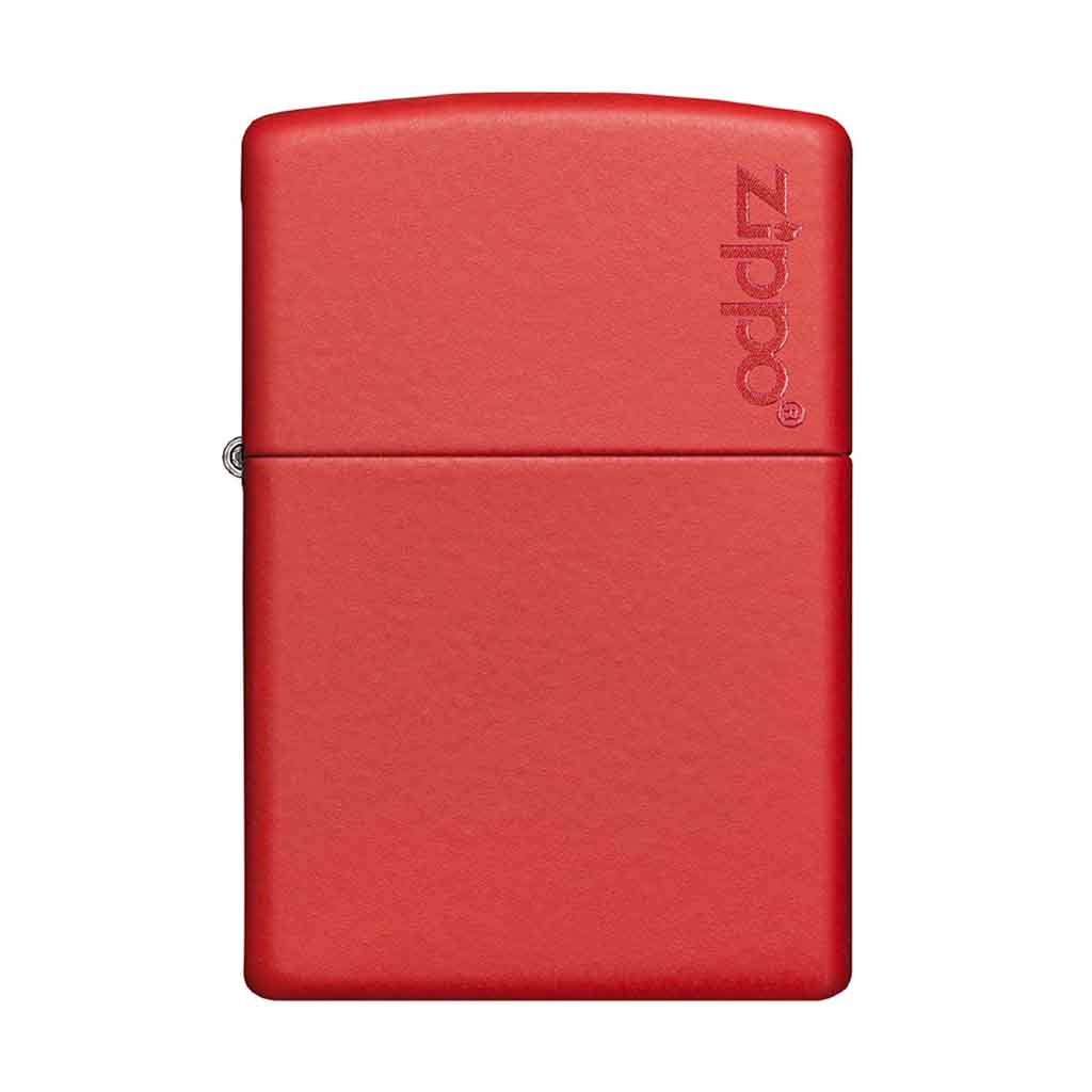 Encendedor Zippo Lighter Red Matte With Logo Rojo
