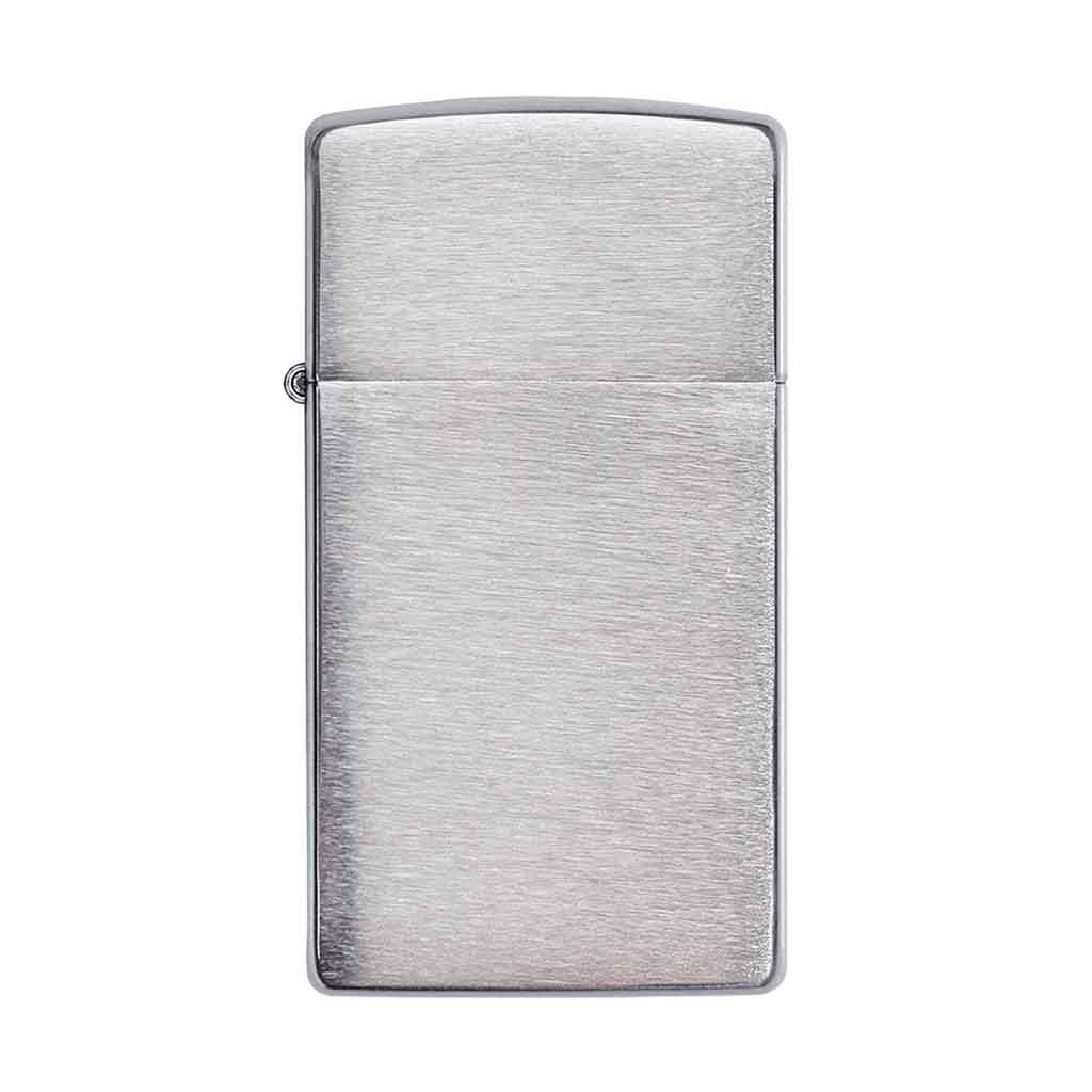 Encendedor Zippo Lighter Slim Brushed Chrome Plata