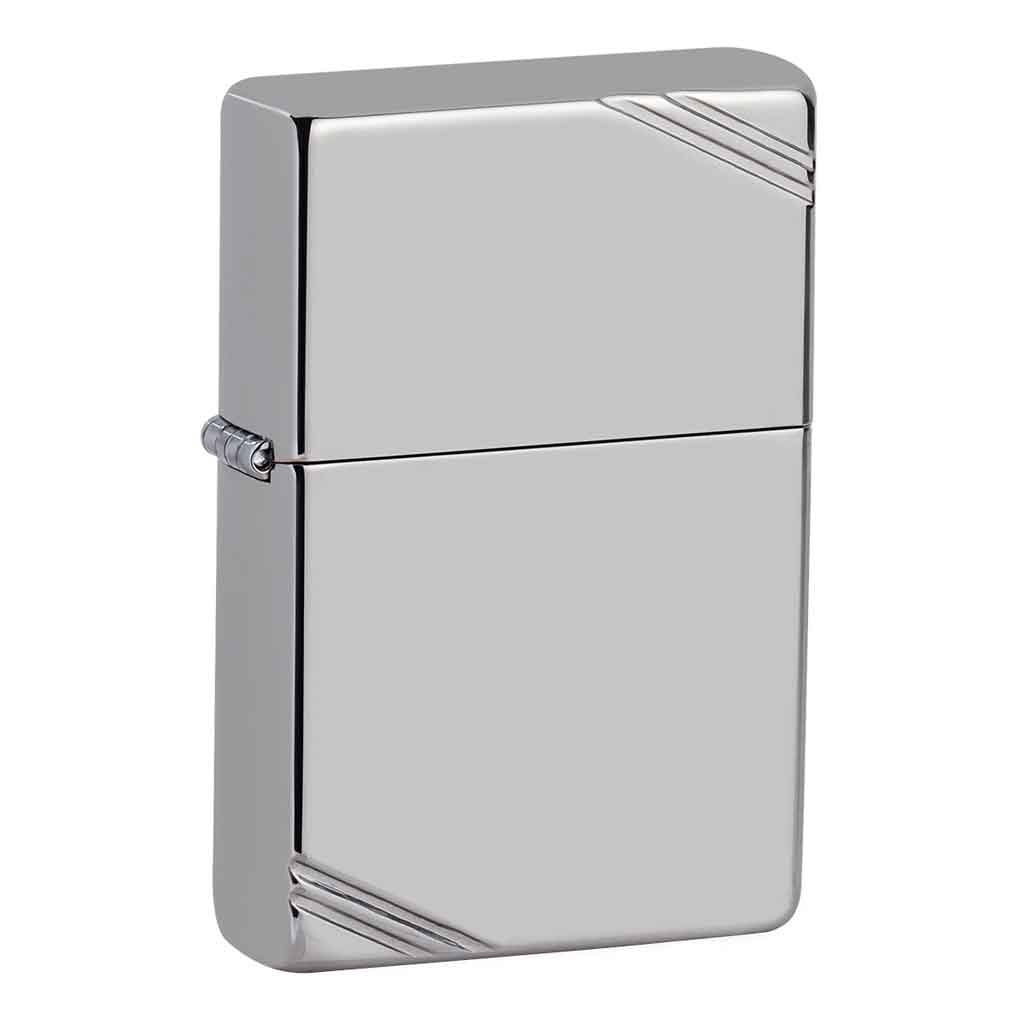 Encendedor Zippo Lighter Vintage Slashes High Polish Chrome