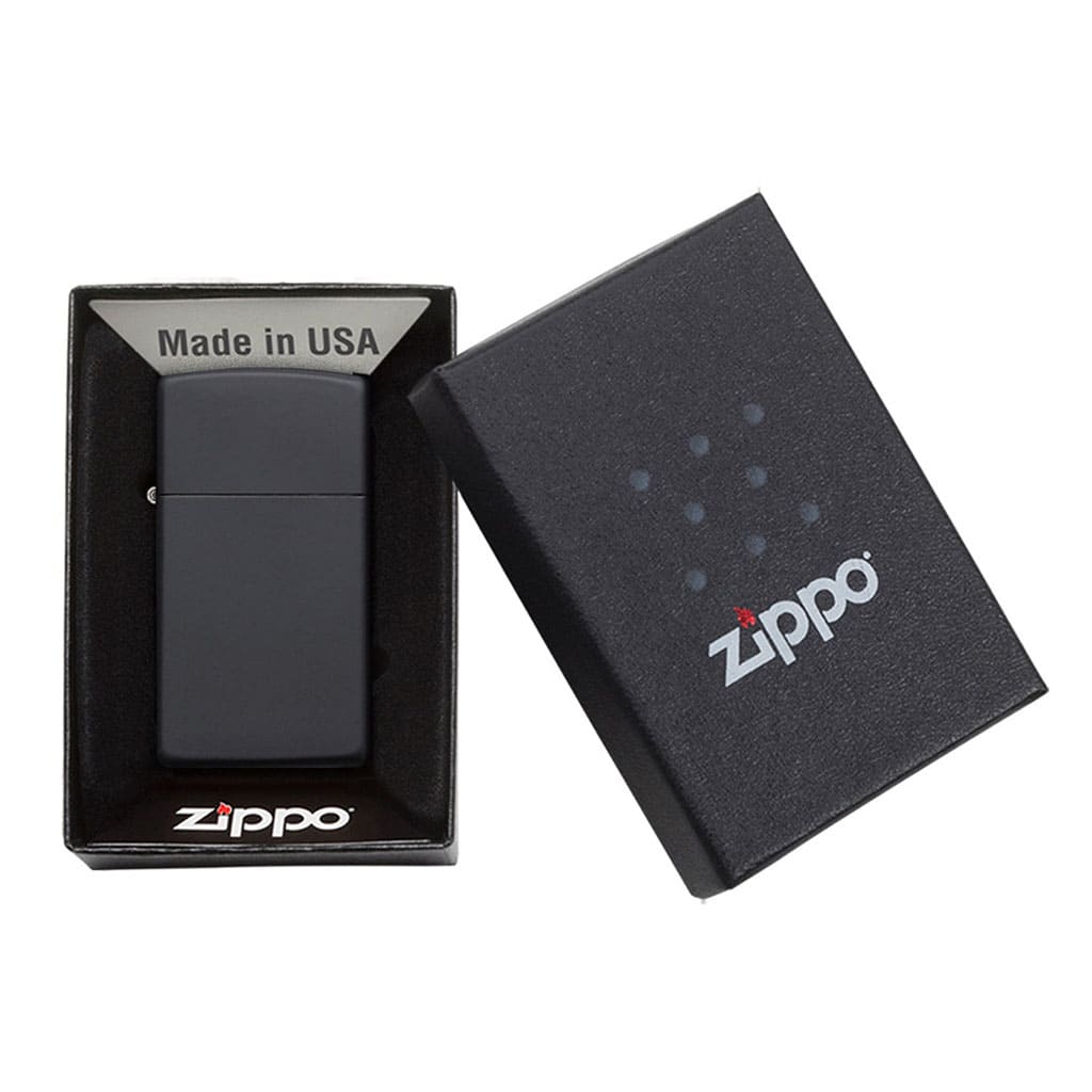 Encendedor Zippo Lighter Slim Black Matte Negro